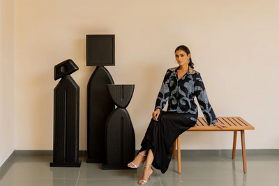 IKEBANA EMB JACKET-BLACK