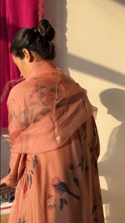 Bloome Old Rose Kurta Set