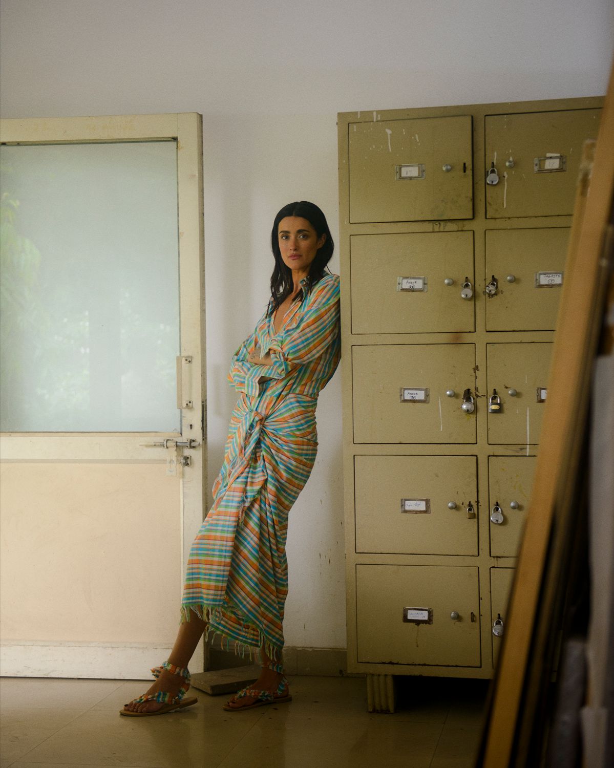 VANI MADRAS CHECK SARONG DRESS