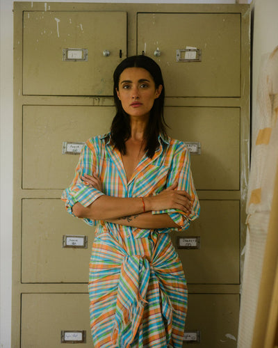 VANI MADRAS CHECK SARONG DRESS