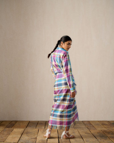 VANI MADRAS CHECK SARONG DRESS