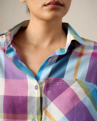 VANI MADRAS CHECK SARONG DRESS