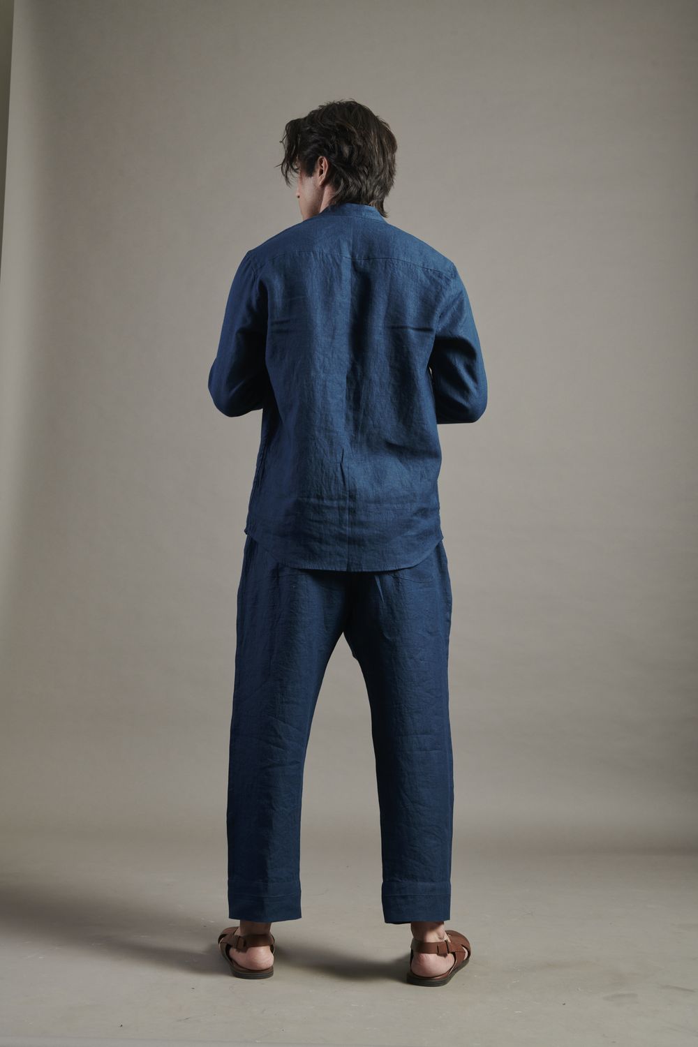 Indigo Linen Lounge Pants