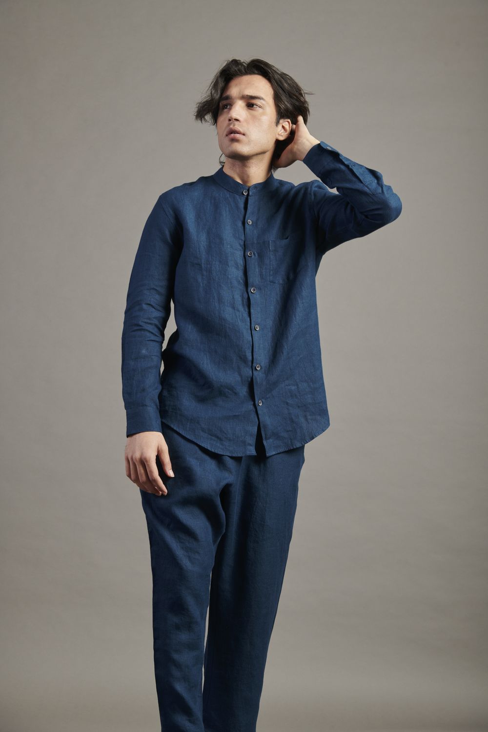 Indigo Linen Lounge Pants