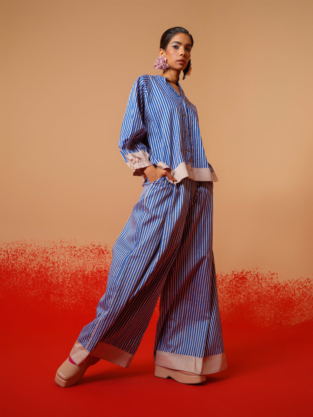 Ivy Pants (Pink + Blue)-Ech/Iv/Bo/PiBl