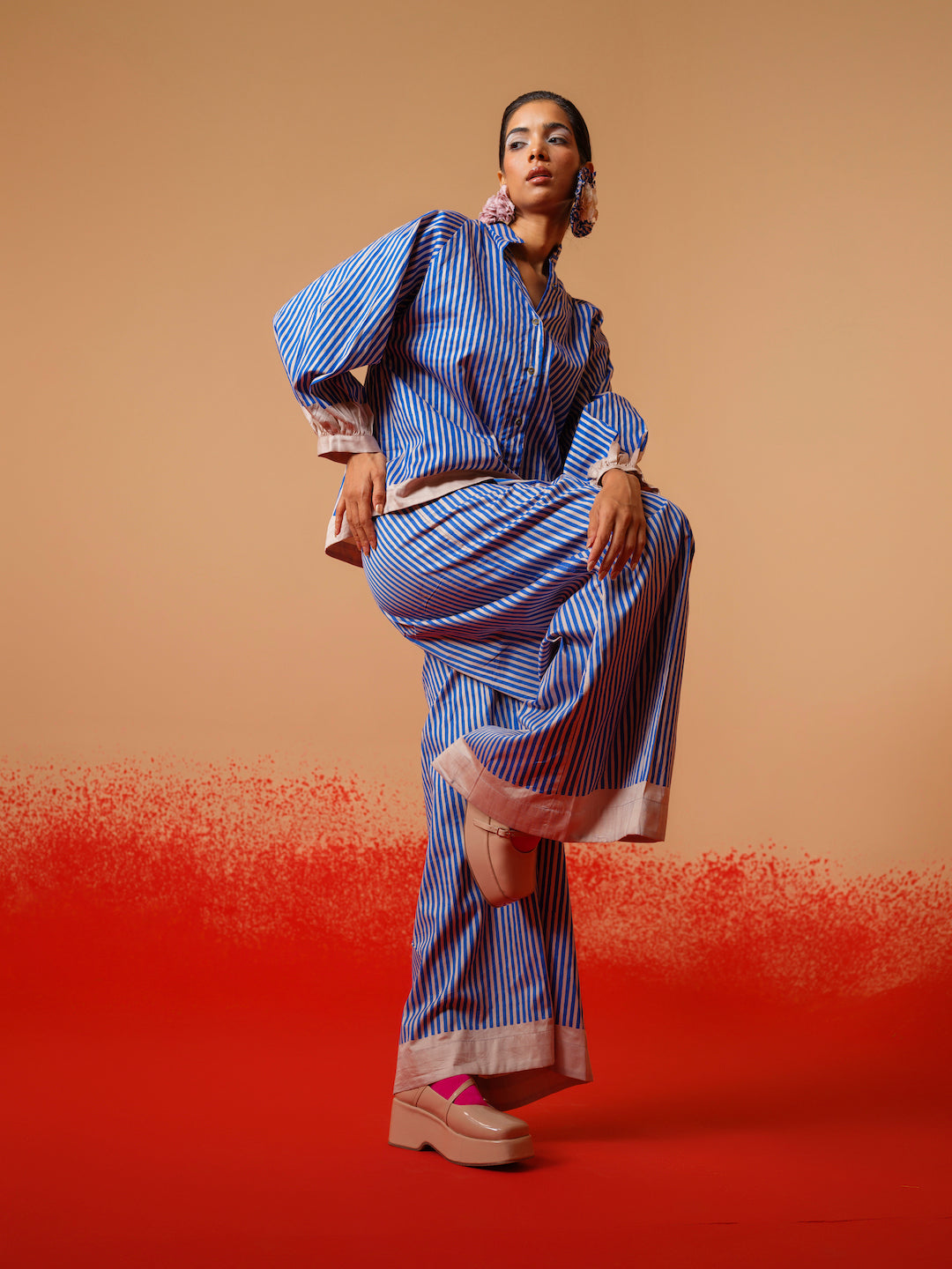 Ivy Pants (Pink + Blue)-Ech/Iv/Bo/PiBl