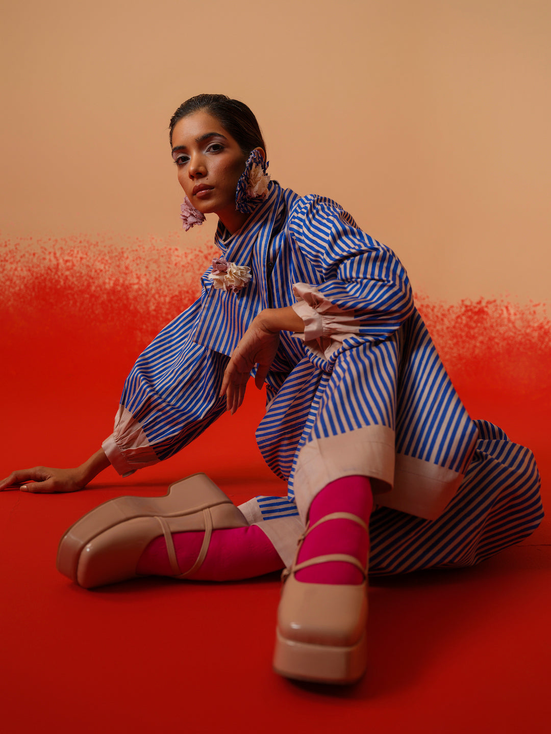 Ivy Pants (Pink + Blue)-Ech/Iv/Bo/PiBl