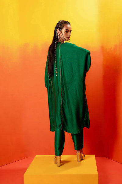 Vani Green AntiFit Kurta with Pant and Dupatta