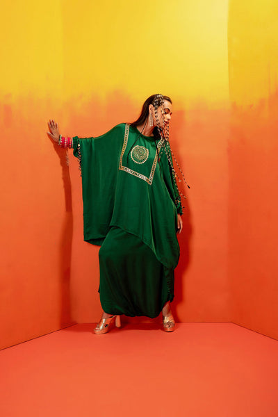 Vani Green Anti Fit Tunic with Skirt