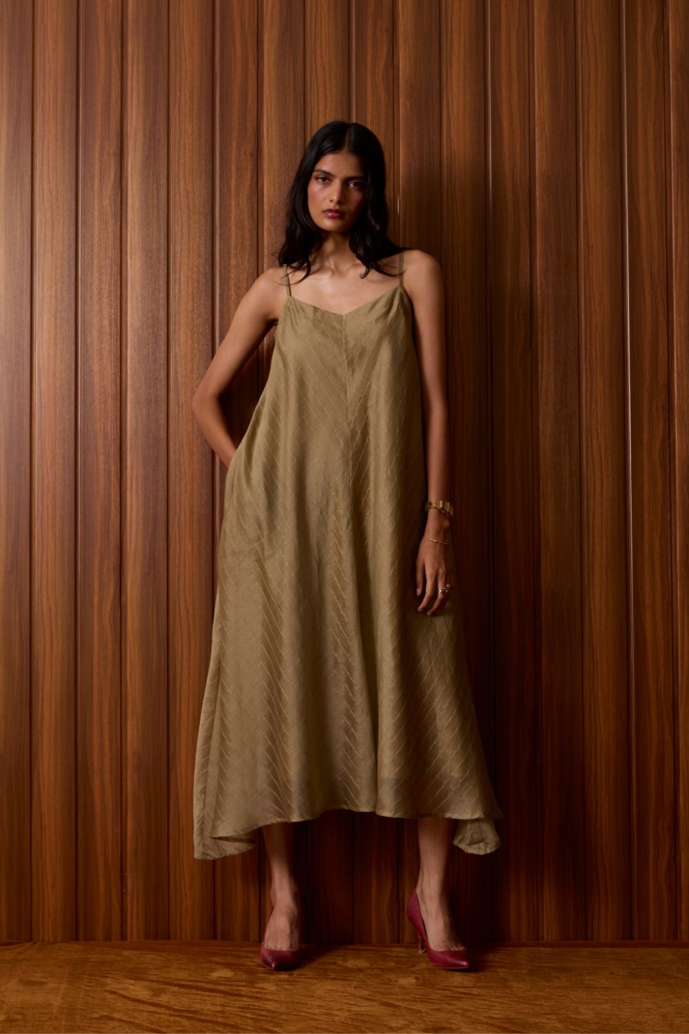 Jane Olive Handwoven Dress