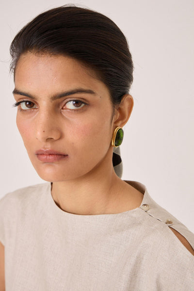 Janith Beige Linen Top