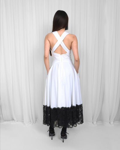 Jia Dress-Black & White
