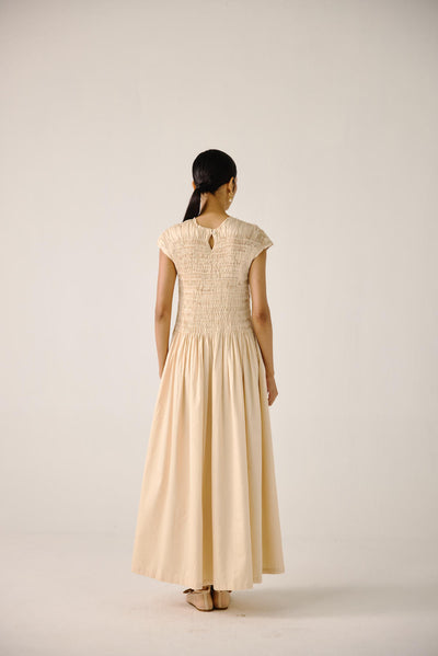 July Dress-Ivory Anaar emb.