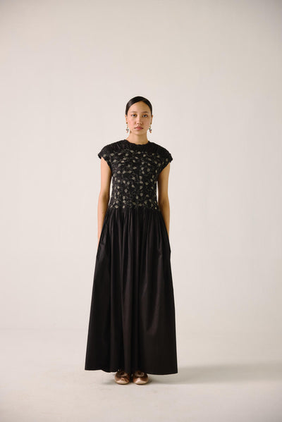 July Dress-Black Anaar emb.