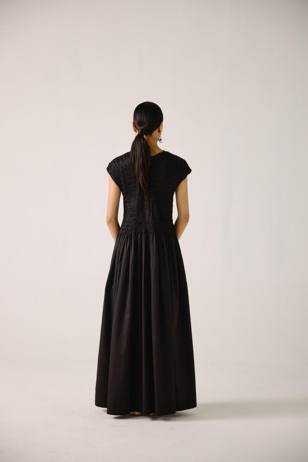 July Dress-Black Anaar emb.