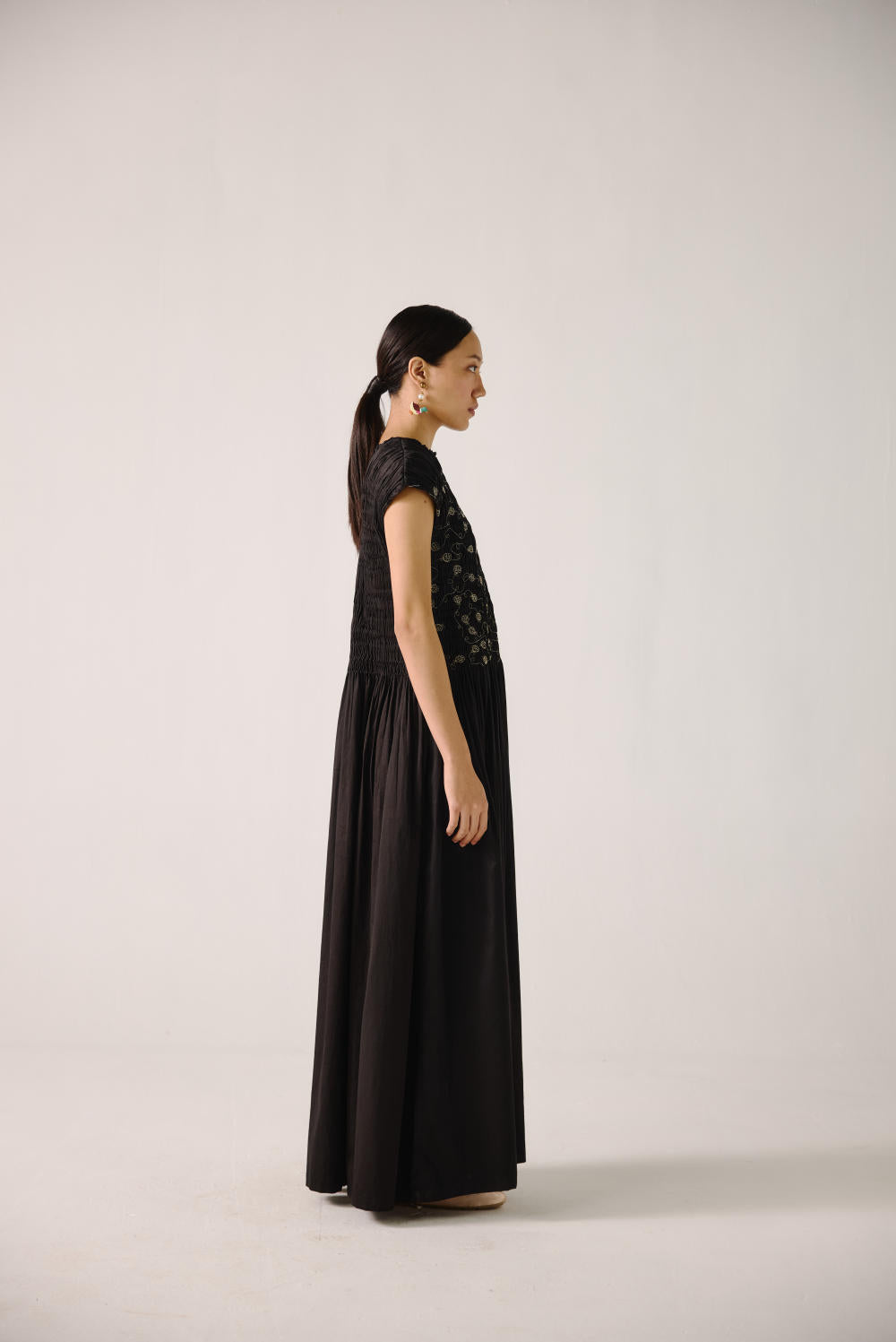 July Dress-Black Anaar emb.