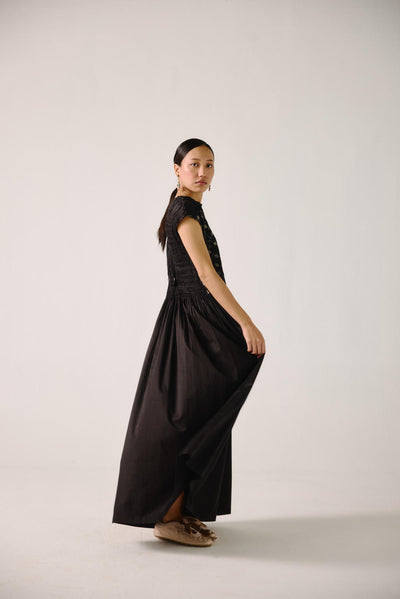 July Dress-Black Anaar emb.