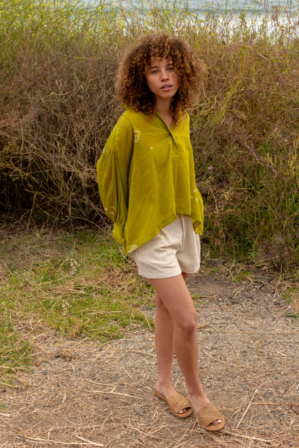 Juniper gathered shirt