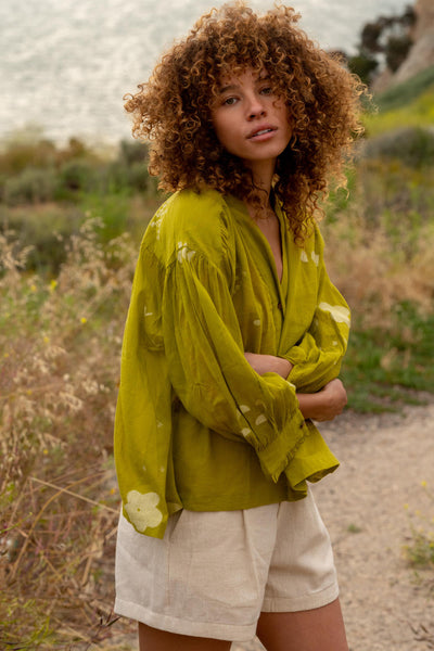 Juniper gathered shirt