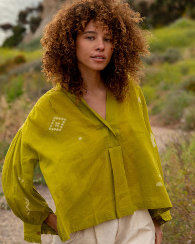 Juniper gathered shirt