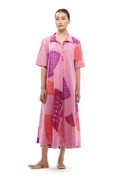KIKU COLLARED MAXI