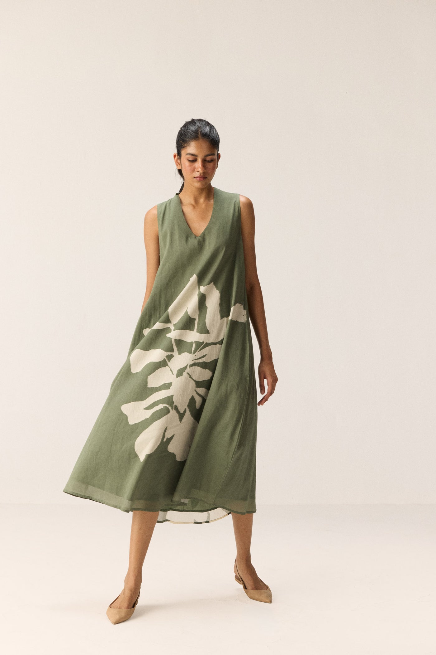 Faded Herb Dress