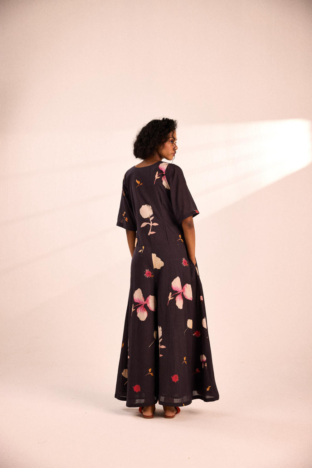 Charcoal gardens jumpsuit