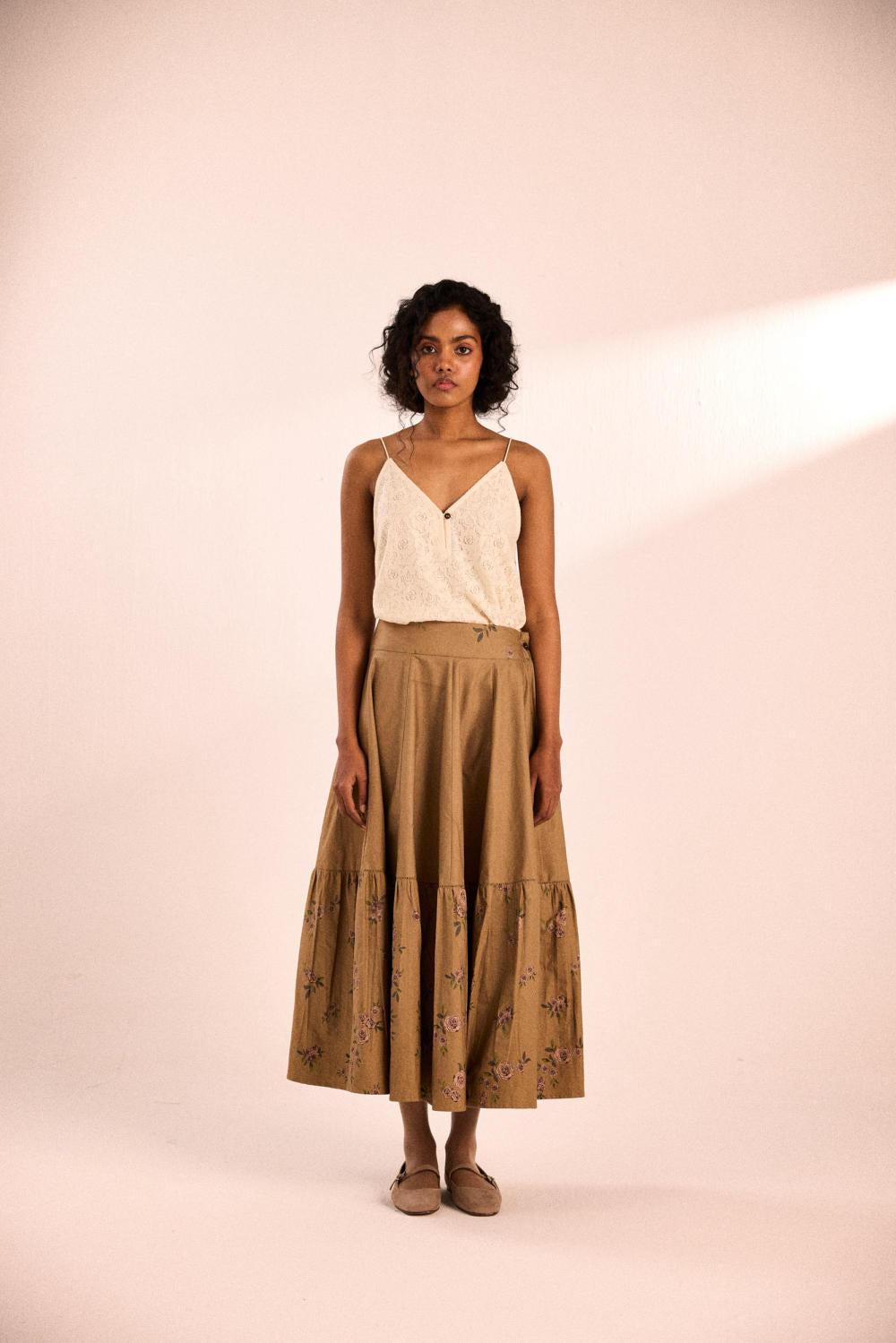 Rust rose skirt