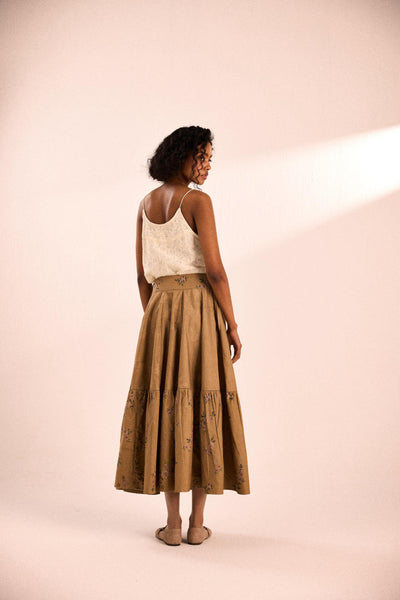 Rust rose skirt