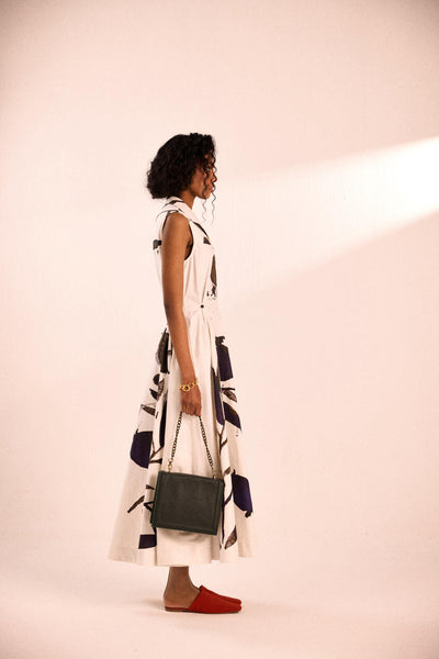 Ink and ivory dress