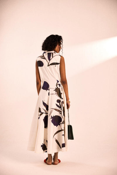 Ink and ivory dress