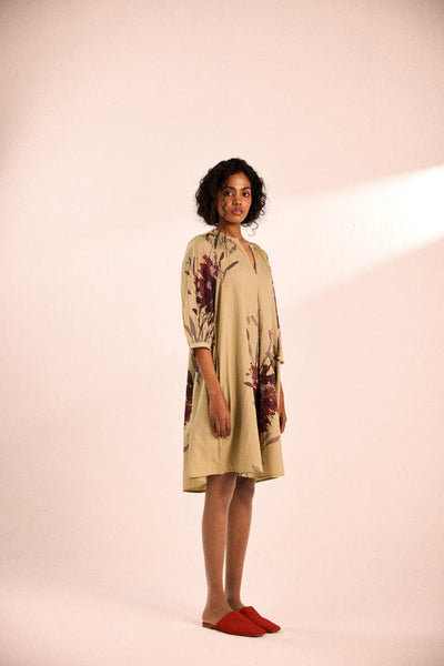 Moss bloom dress