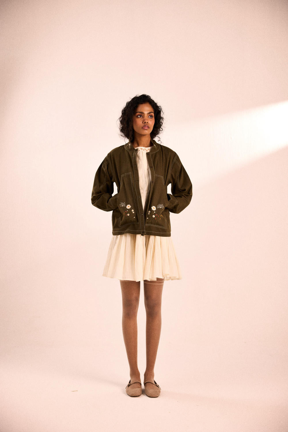 Sage flora jacket