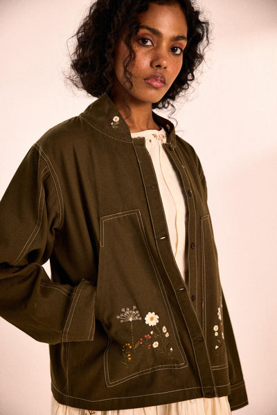 Sage flora jacket