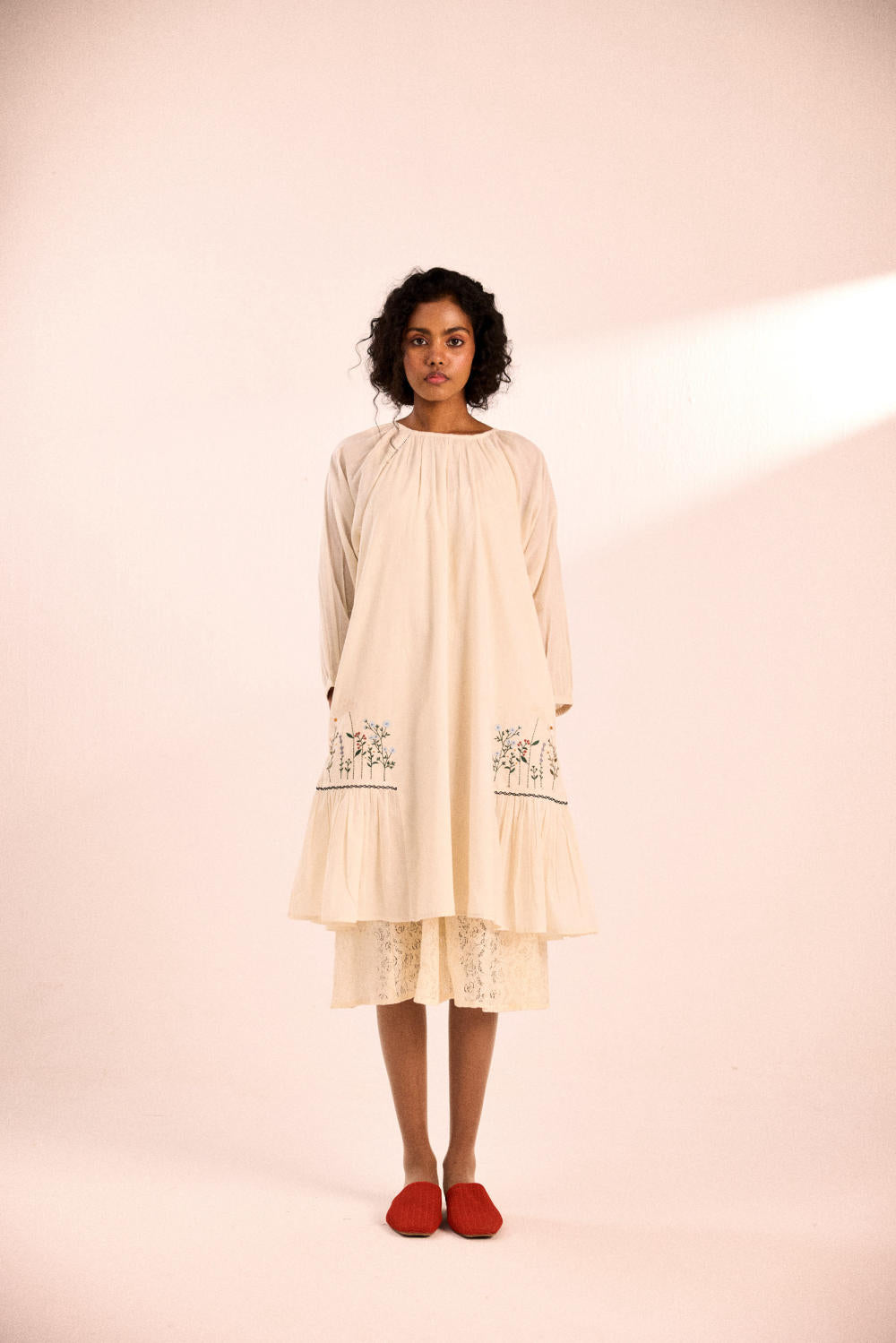 Peony dress with slip