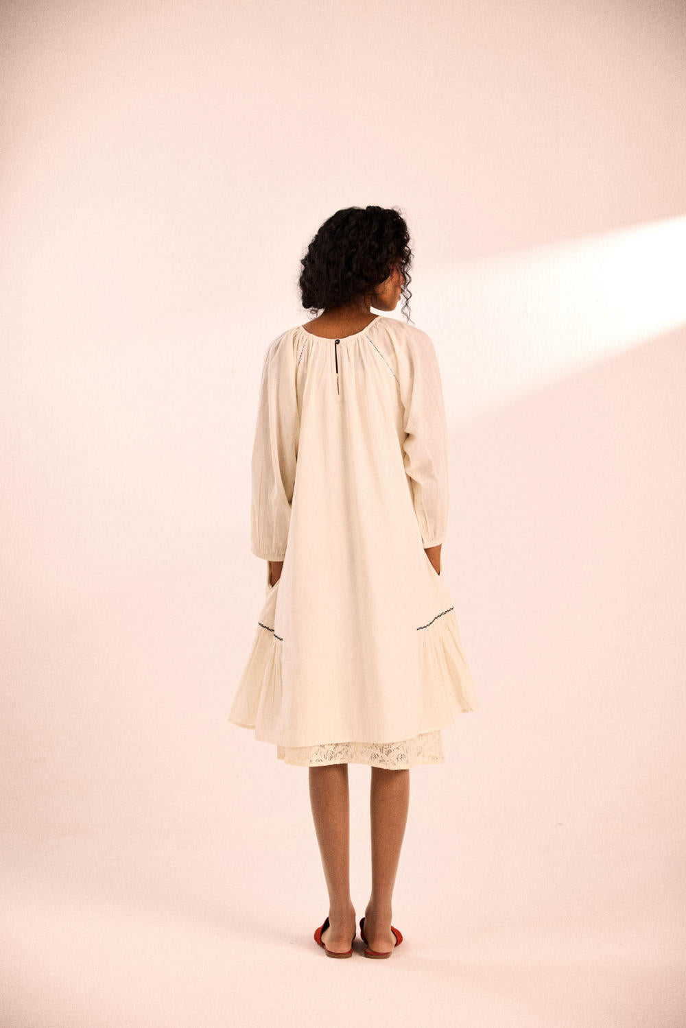 Peony dress with slip