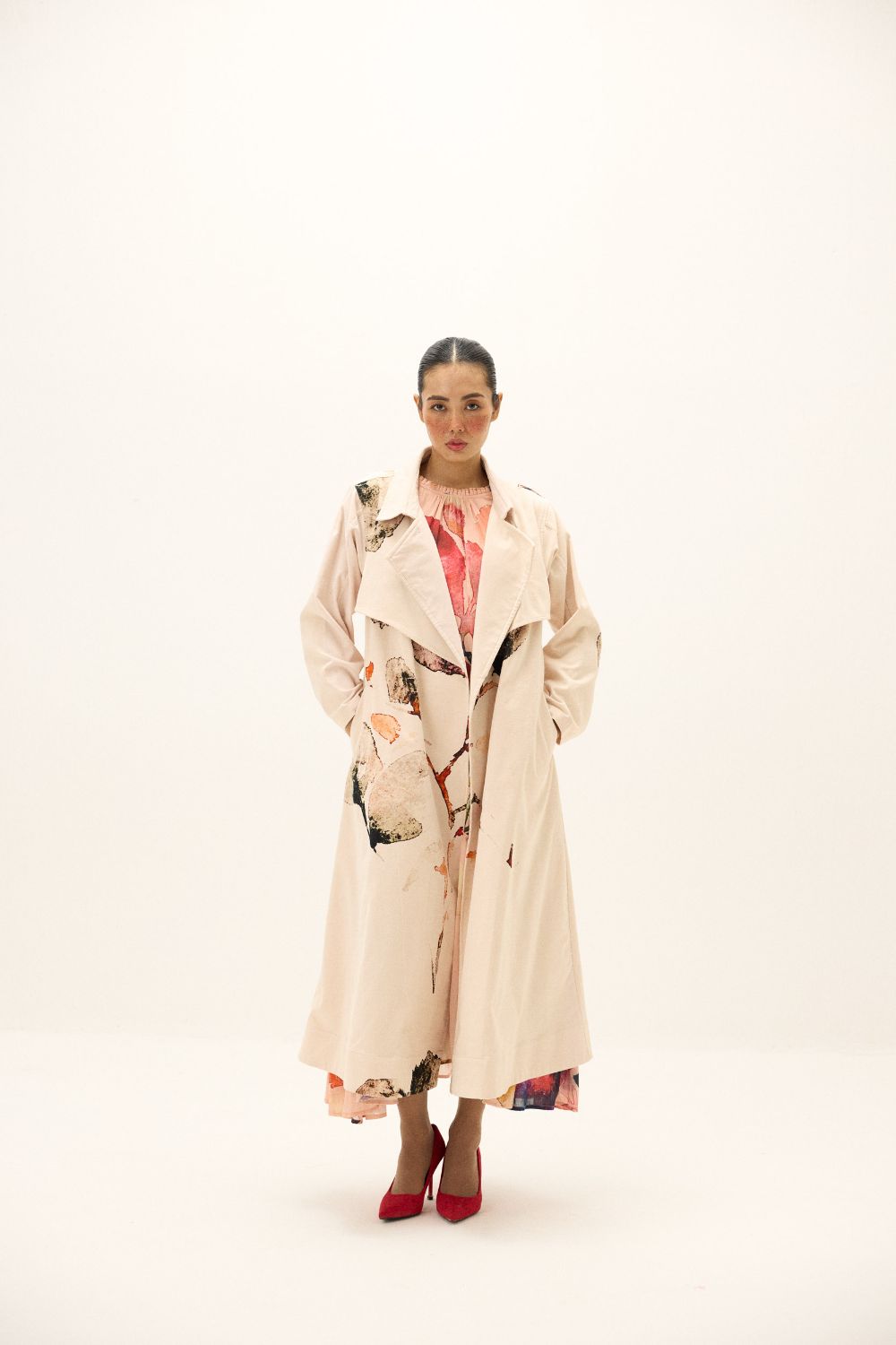 Clay Echo Trench Coat
