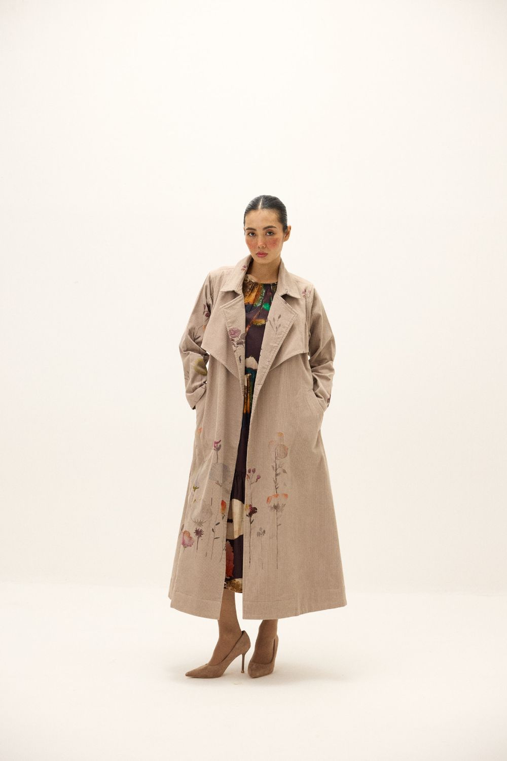 Taupe Trench Coat