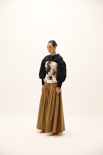 Rust Leaf Corset Top