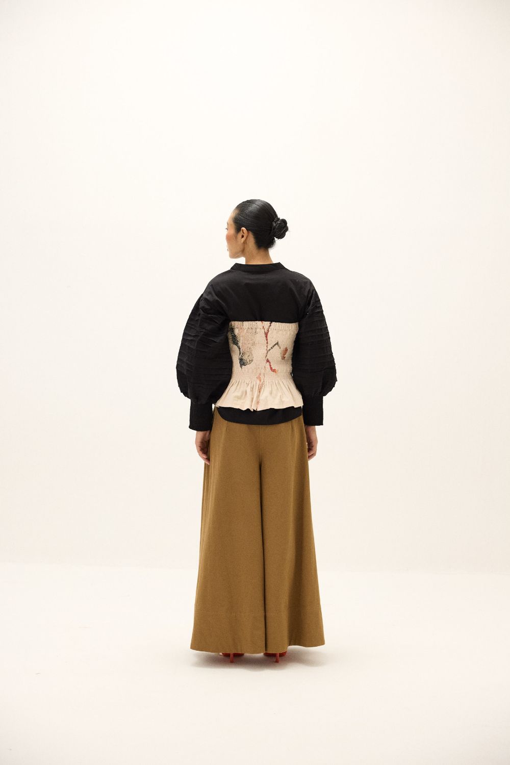 Rust Leaf Corset Top