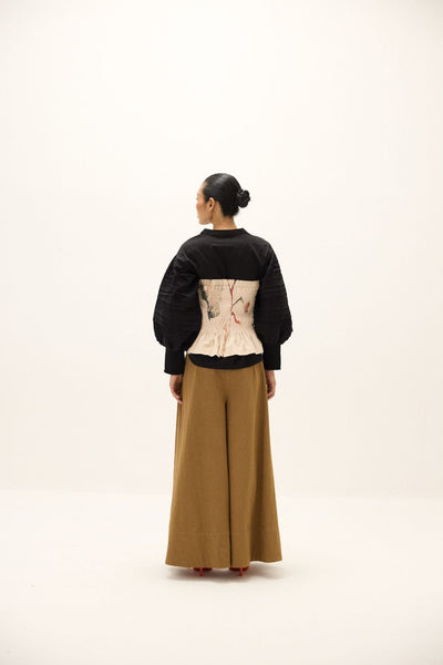 Rust Leaf Corset Top