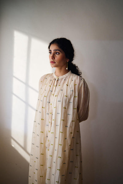 Kahili gather chanderi kurta set