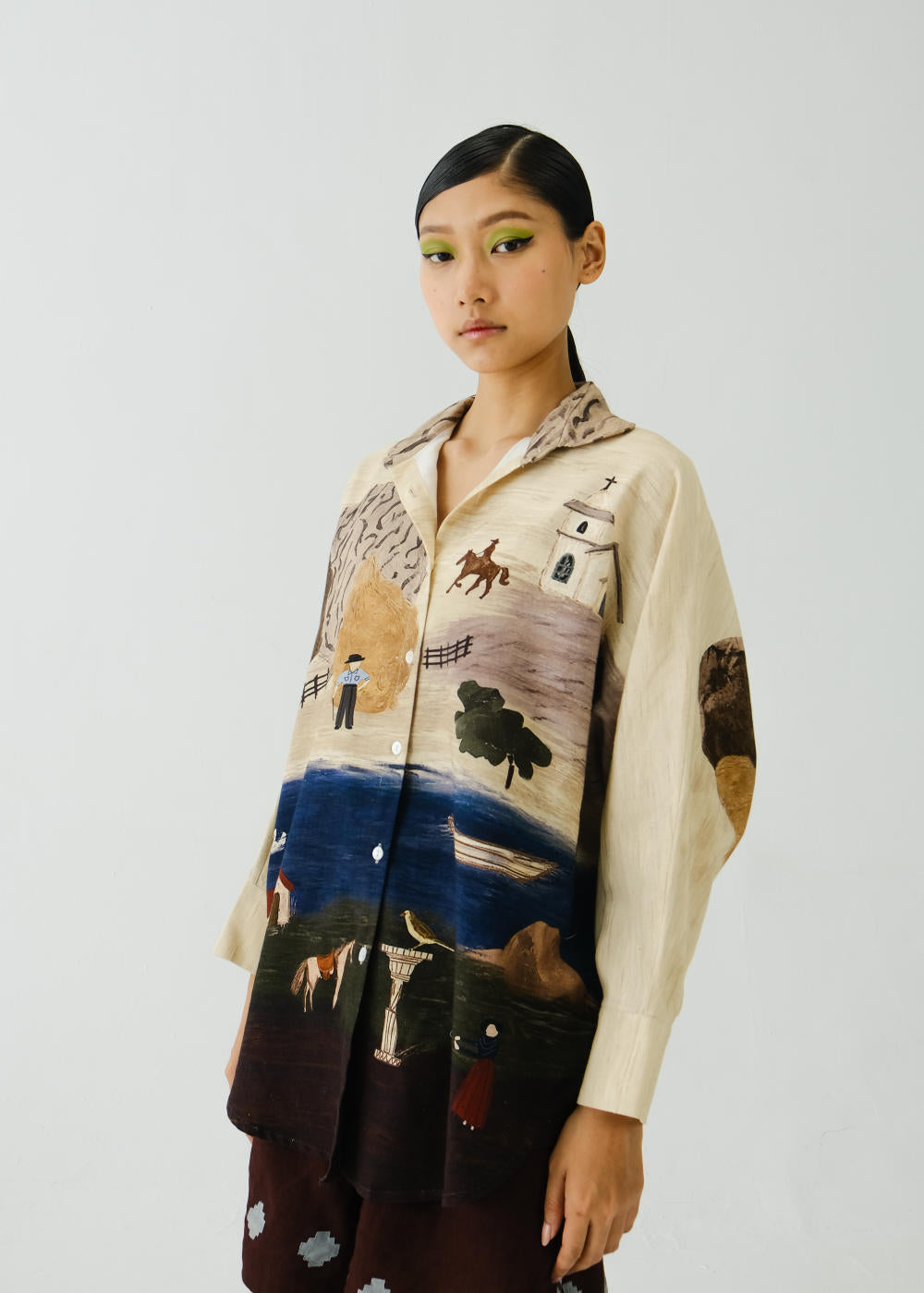 Kiera Shirt-Village Print