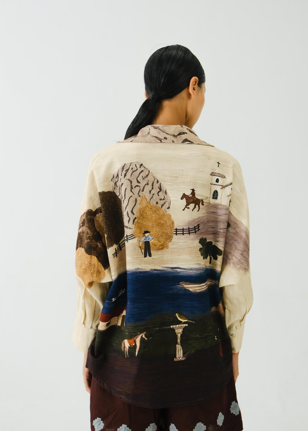 Kiera Shirt-Village Print