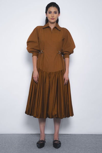 Kiho Dress - Tobacco