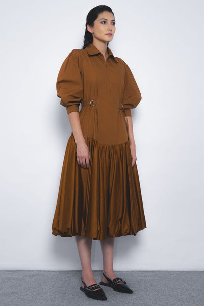 Kiho Dress - Tobacco