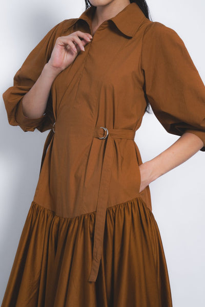 Kiho Dress - Tobacco