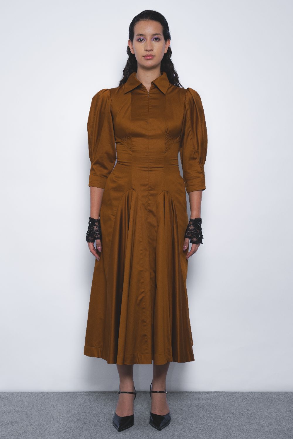 Kiku Dress - Tobacco