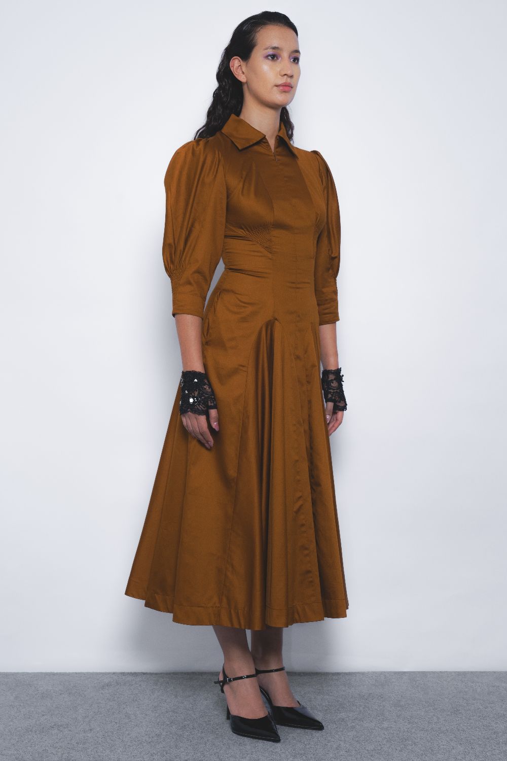 Kiku Dress - Tobacco