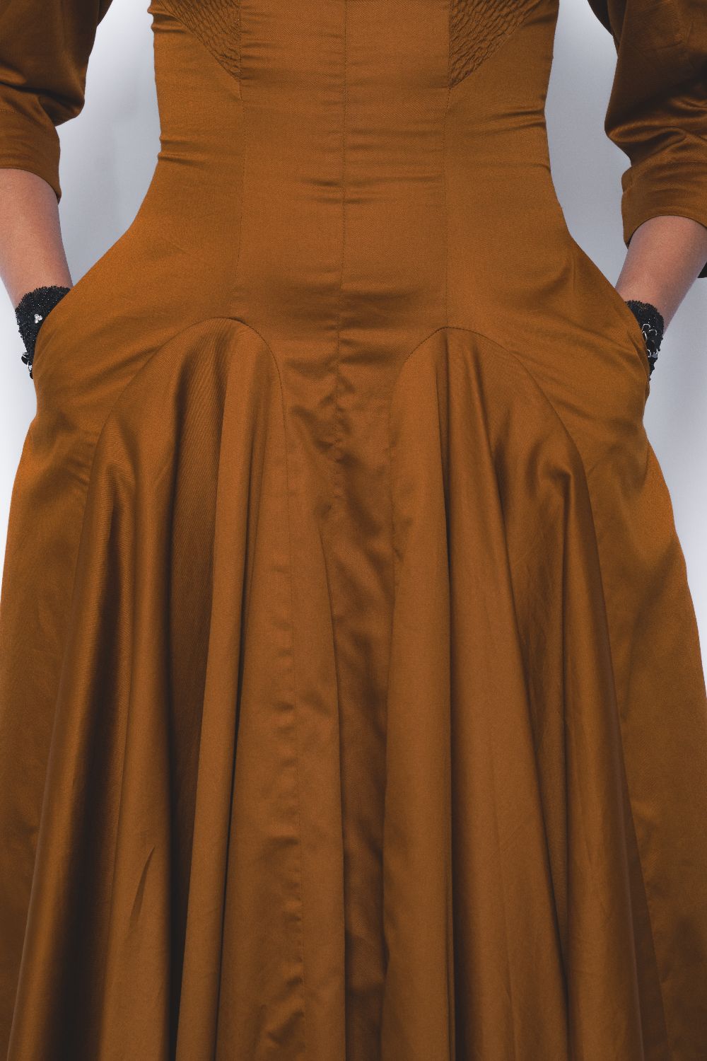 Kiku Dress - Tobacco